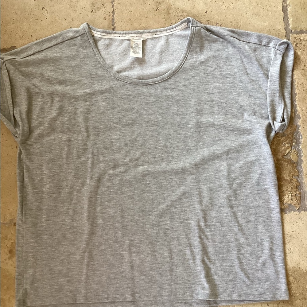 Lucky Brand pajama top-gray-SZ XXL